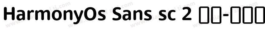 HarmonyOs Sans sc 2 常规字体转换